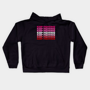 Keep Fighting - Lesbian Pride Kids Hoodie